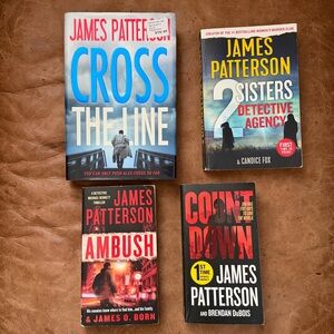Lot of 4 James Patterson Crime Thriller Fiction Novels Paperback Books